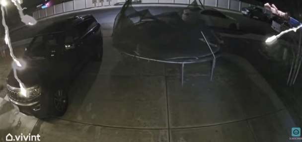Have You Seen This? Runaway trampoline stops on a dime
