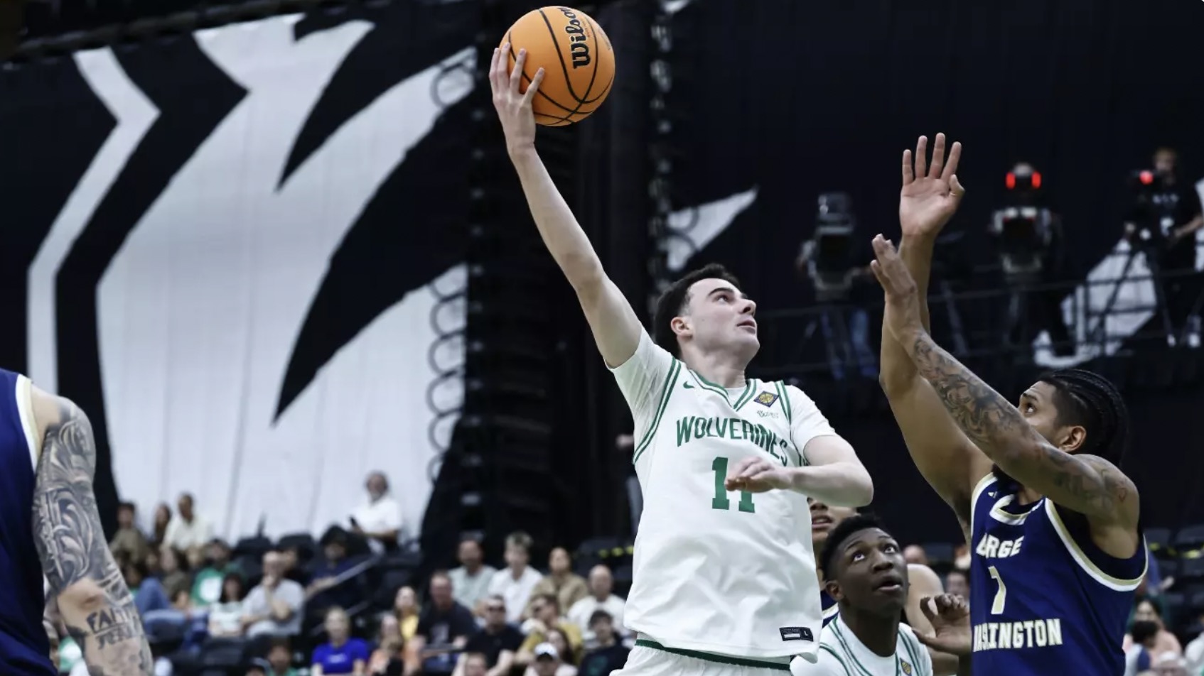 Utah Valley's 27-game home winning streak snapped as Wolverines falls in NIT