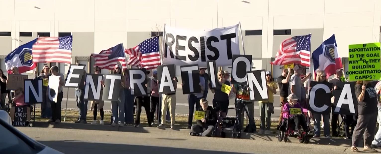3 arrested as hundreds protest new ICE purchase of Salt Lake warehouse