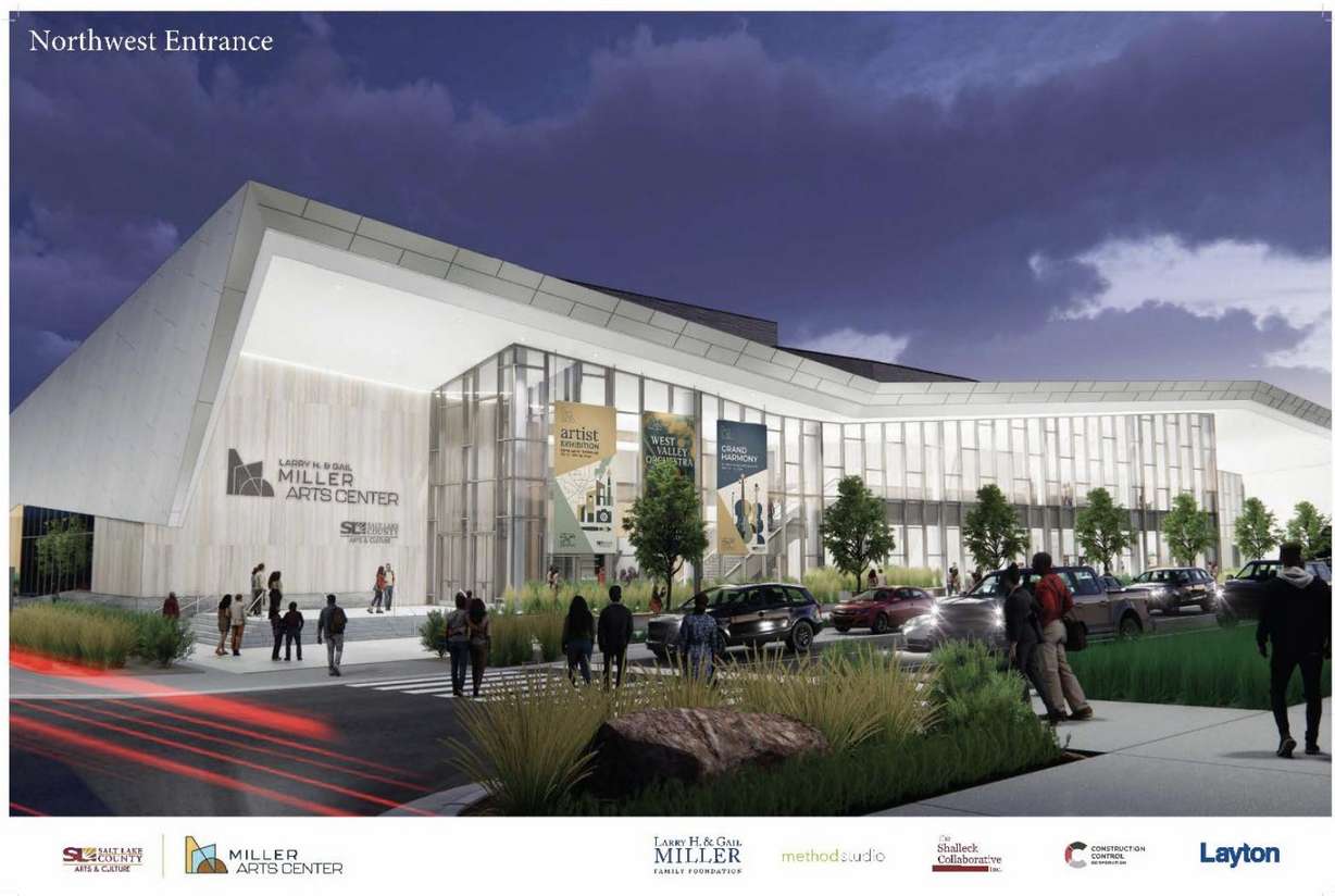 A rendering of the Miller Arts Center that will be built in South Jordan.