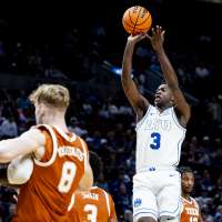 One shining moment: Dybantsa, BYU stunned by 11th-seeded Texas