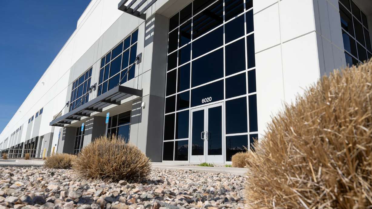 The site of a proposed ICE "mega center" is pictured in Salt Lake City on March 13. Salt Lake leaders say they're unsure if a Department of Homeland Security review of ICE contracts, reported on Wednesday, will have any impact on the facility.