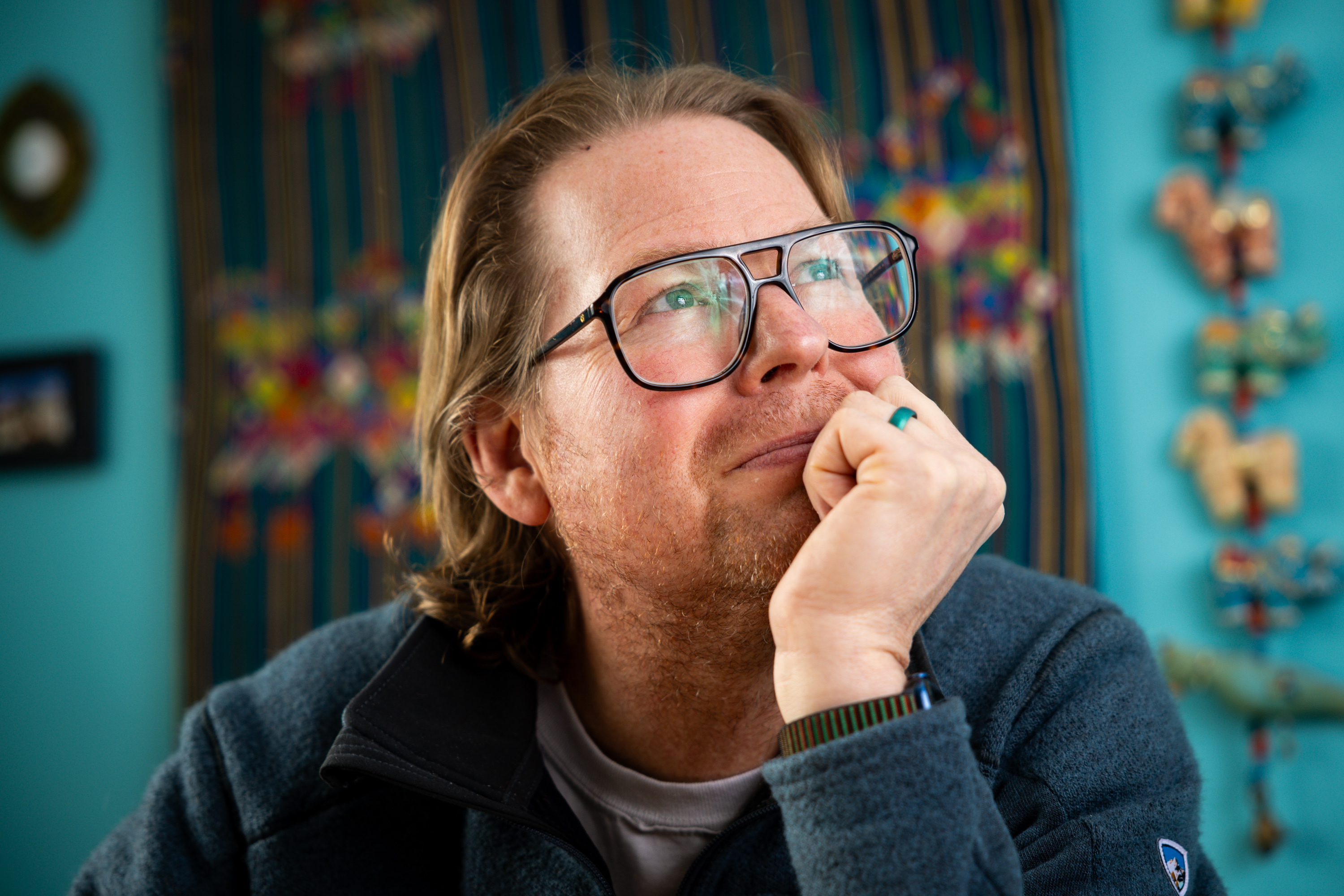 Winston Scott, director of Mayan Languages Preservation Project, a foundation dedicated to teaching and preserving the Mayan language, poses at his home in Salt Lake City on Feb. 25. Scott said progress is being made in preserving Indigenous languages.