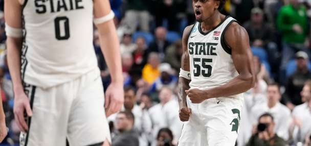 Carr and Fears lead Michigan State to 17th Sweet 16 under Izzo with 77-69 win over Louisville