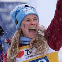 Jessie Diggins takes 12th after crash in final World Cup cross-country ski race of storied career