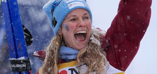 Jessie Diggins takes 12th after crash in final World Cup cross-country ski race of storied career
