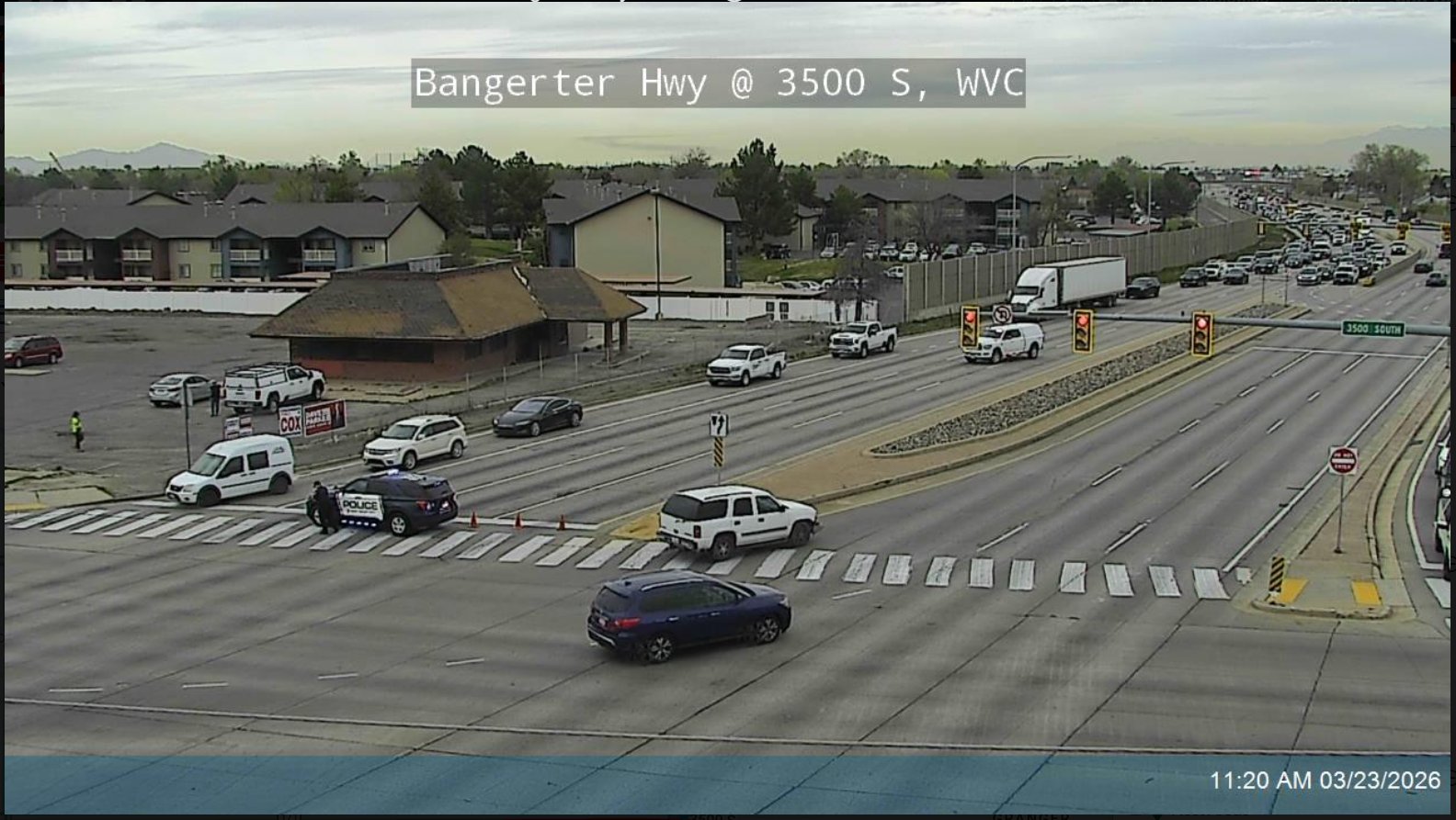 Crash closes Bangerter Highway in West Valley City