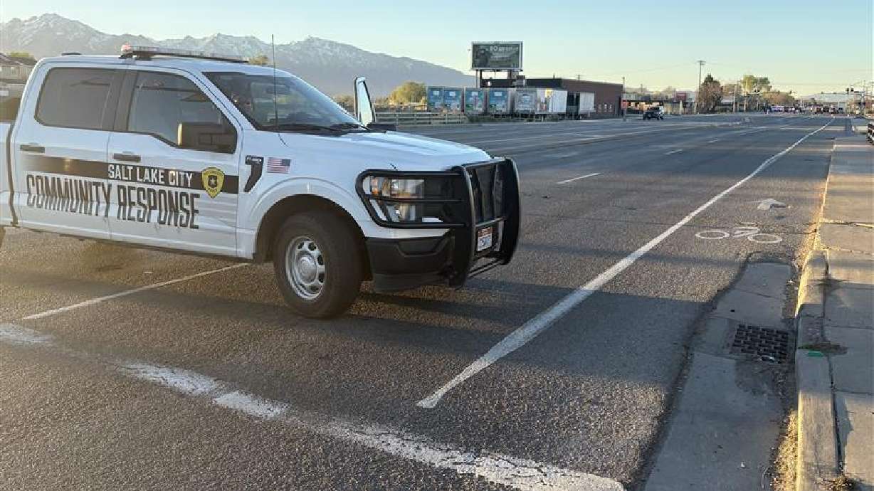 Salt Lake police respond to a fatal crash on Redwood Road where a pedestrian was struck by a vehicle early Wednesday.