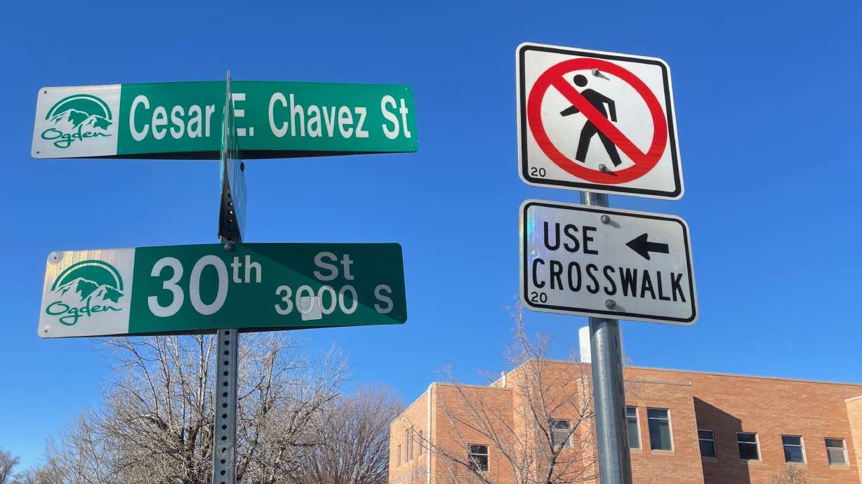 The Ogden City Council is calling for the removal of commemorative Cesar Chavez Street signage along 30th Street amid new allegations of sexual abuse against the man.