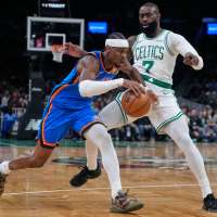 Brown scores 31 as Celtics rally to beat Thunder 119-109, snapping OKC's 12-game win streak