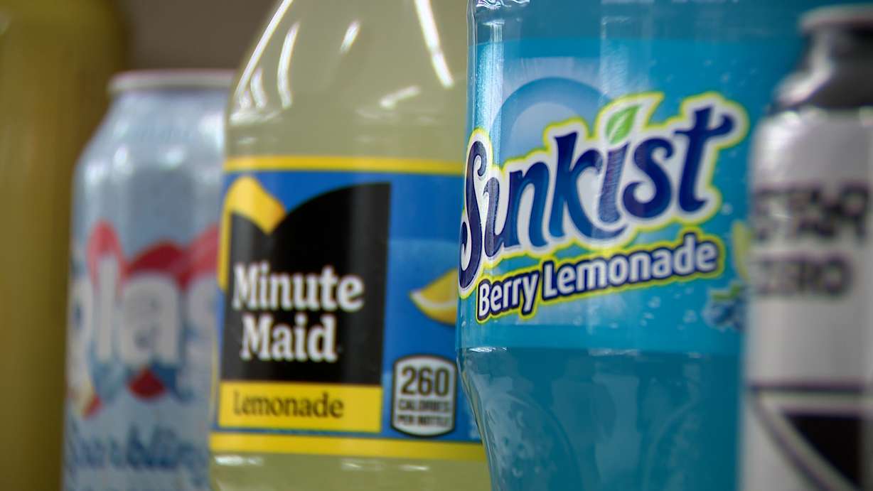 Sodas and soft drinks at Big Deal Outlet in Layton, Wednesday. Owner Clayton Cook said it's been difficult to align with new SNAP restrictions on sodas and candy.