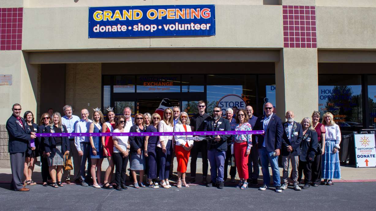 Switchpoint held a grand opening celebration on Wednesday for its Exchange Center thrift store in Layton that aims to support homeless teens.