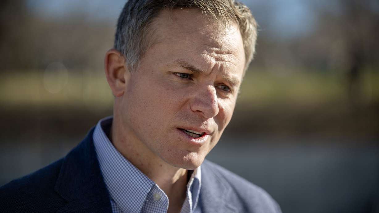 Rep. Blake Moore, R-Utah, at the Capitol in Salt Lake City on March 9. Moore said the U.S. had accomplished several objectives during its war with Iran but had not fully anticipated the disruptions to global shipping the conflict would spark.