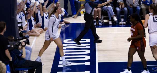 'She wants the moment:' Gibb's 27 paces BYU women to win over Stanford, into WBIT semifinals