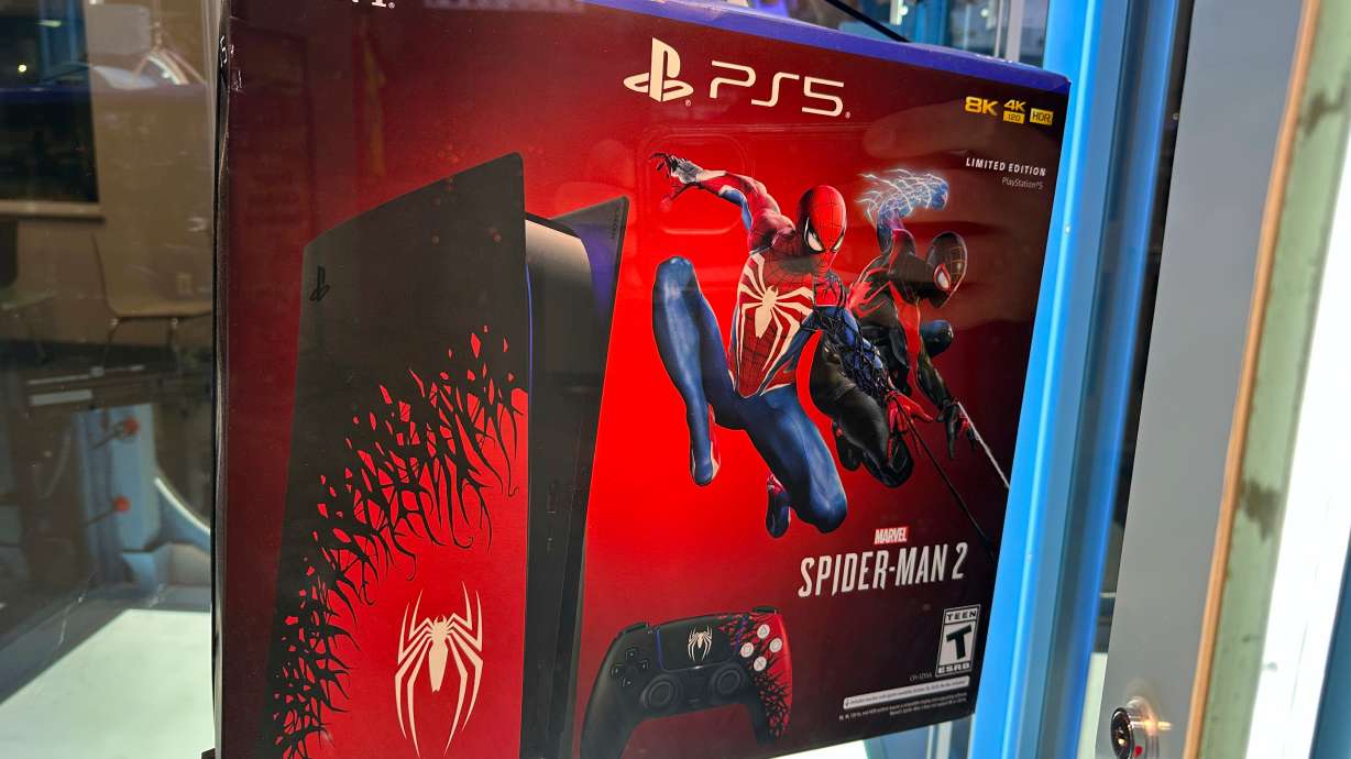 A Sony PlayStation 5 video game console is for sale in Fairfield, Conn., on Dec. 5, 2023. Sony announced the price of a PlayStation would rise by another $100 this year.