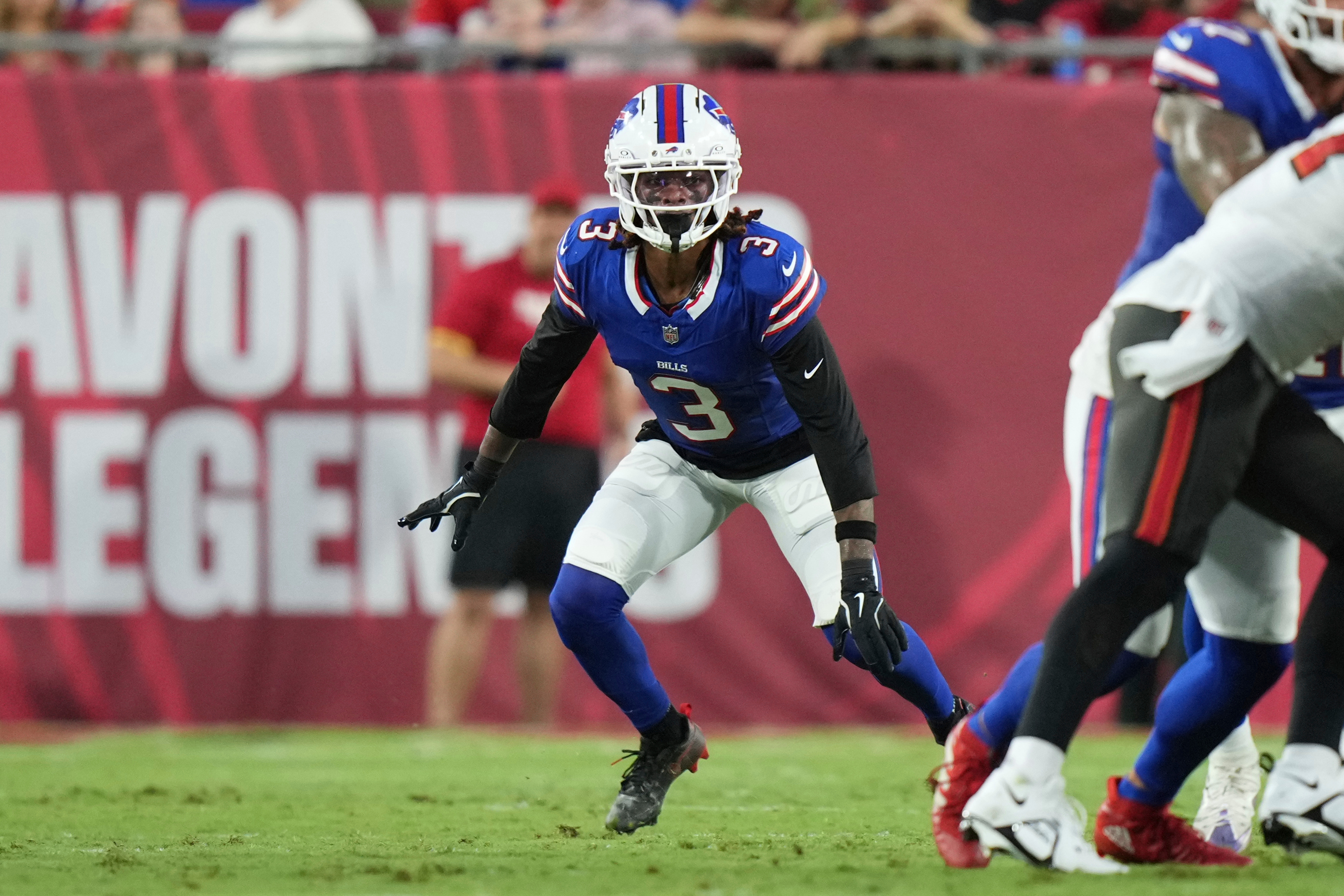 FILE 0 Buffalo Bills safety Damar Hamlin (3) defends in the secondary during a preseason NFL football game against the Tampa Bay Buccaneers, Saturday Aug. 23, 2025, in Tampa, Fla. 