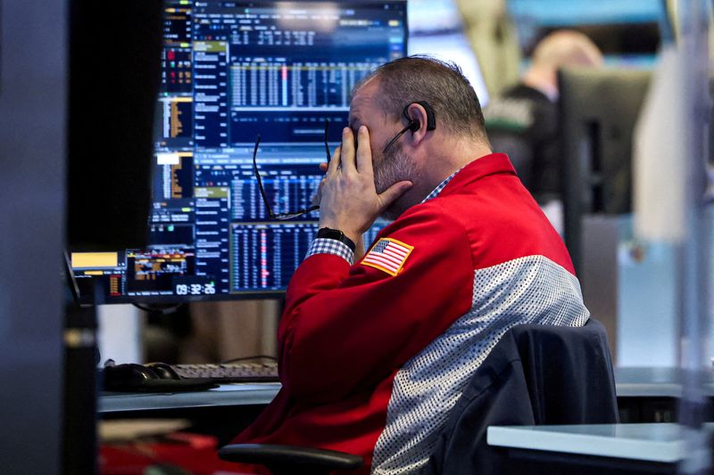 A trader works on the floor at the New York Stock Exchange in New York City, Jan. 13. Global markets have been rattled since the start of the Iran war on Feb. 28.