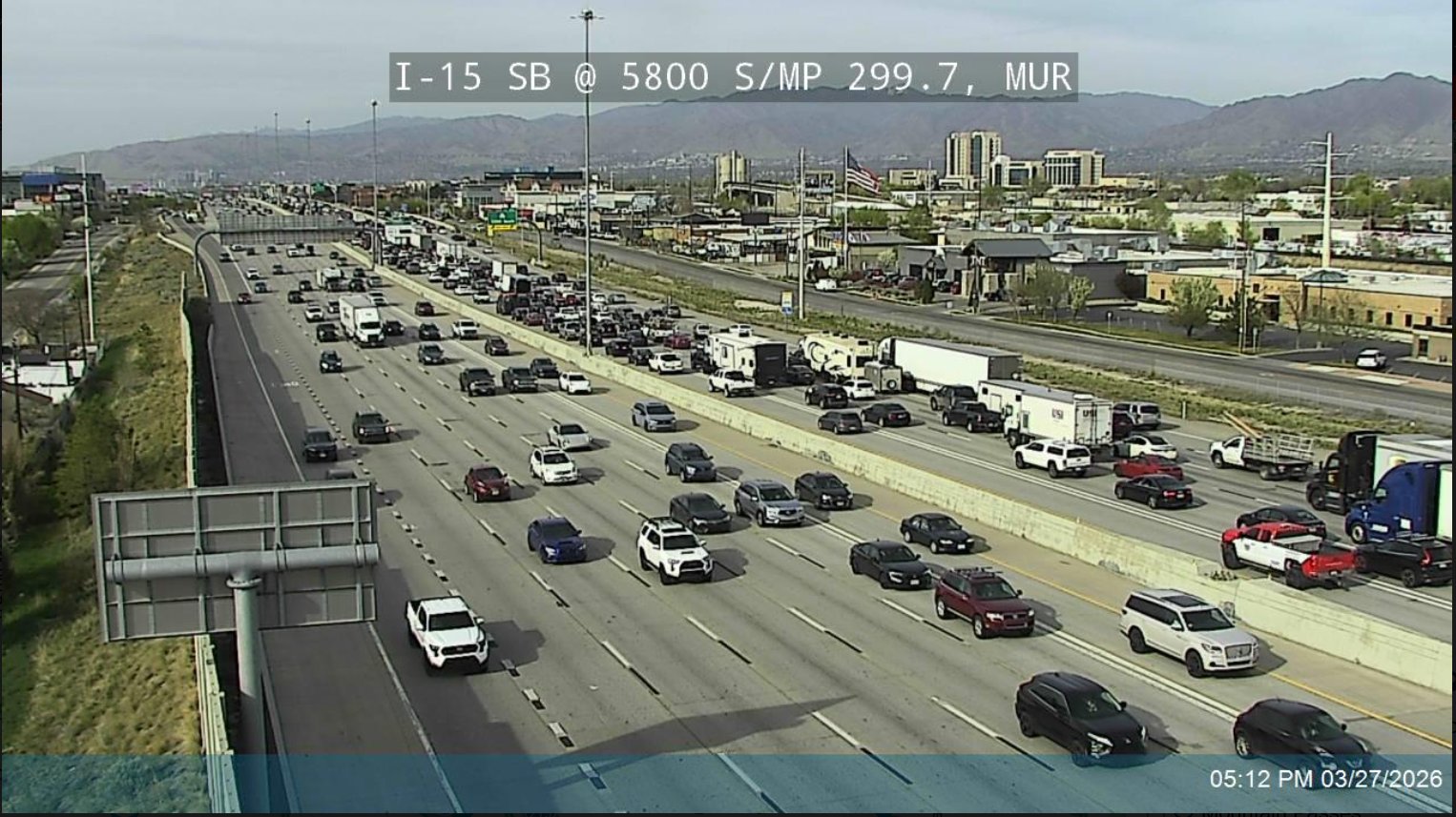 Police shooting forces closure of I-15 in Murray; 'significant delays' expected