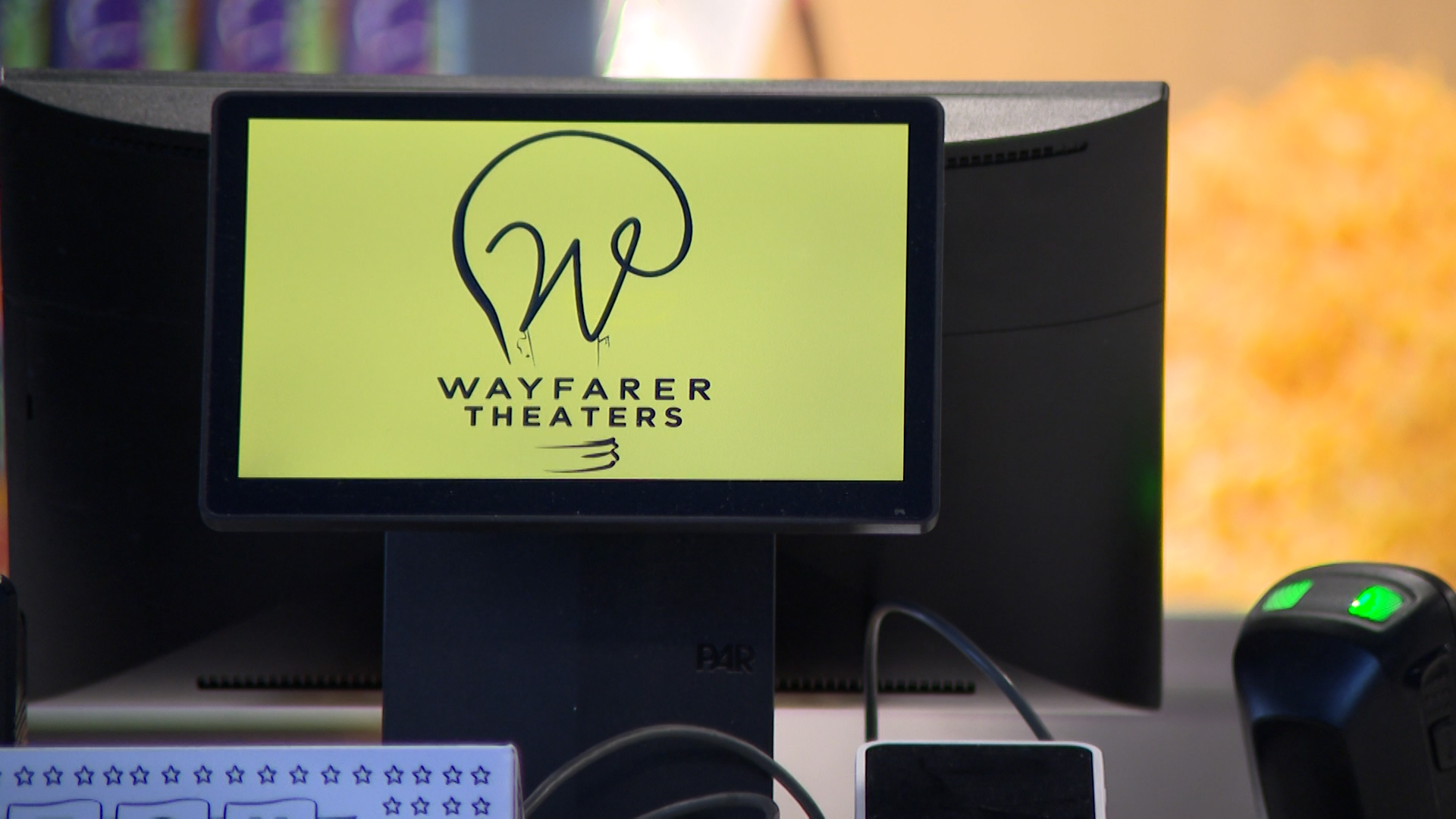 A customer service kiosk at Wayfarer Theaters in Payson is pictured on Friday. The theater is now owned by Illinois billionaire Steve Sarowitz.
