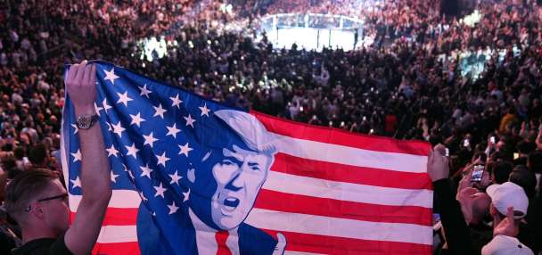 UFC brings cage-match bout to the White House, home of a president who favors cage-match politics