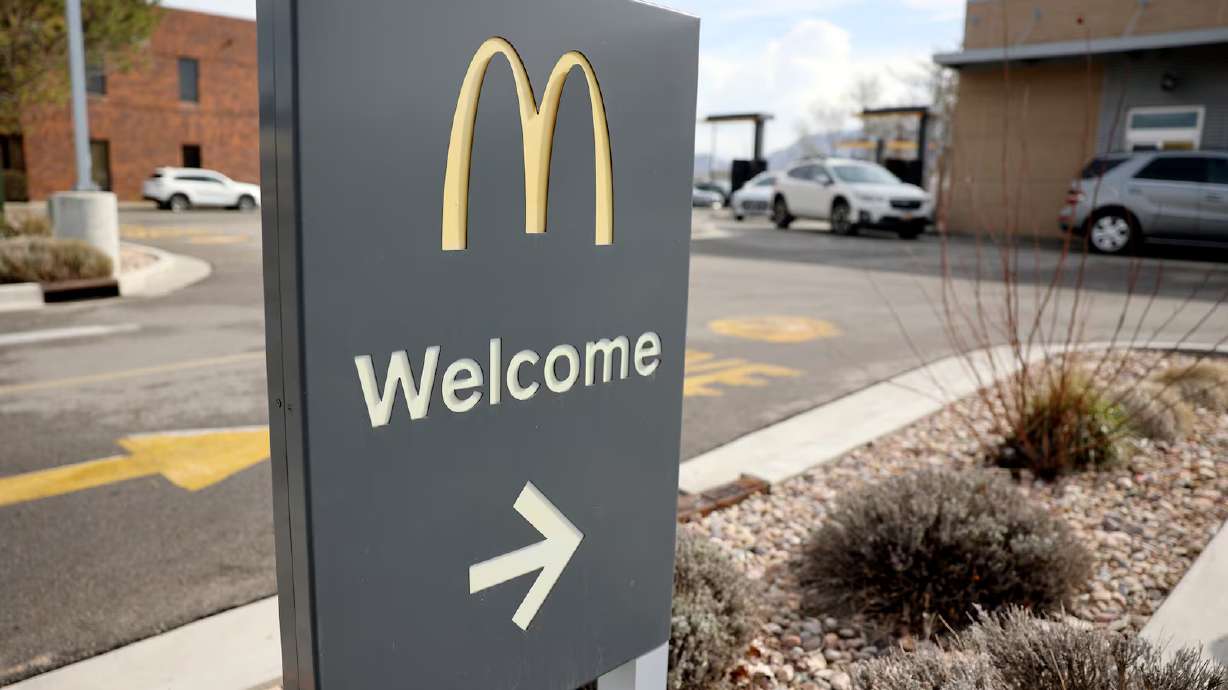 McDonald’s is pictured in South Salt Lake on April 18, 2023. A recent study showed Utah doesn't even crack the top 10 in number of fast-food restaurants per person.