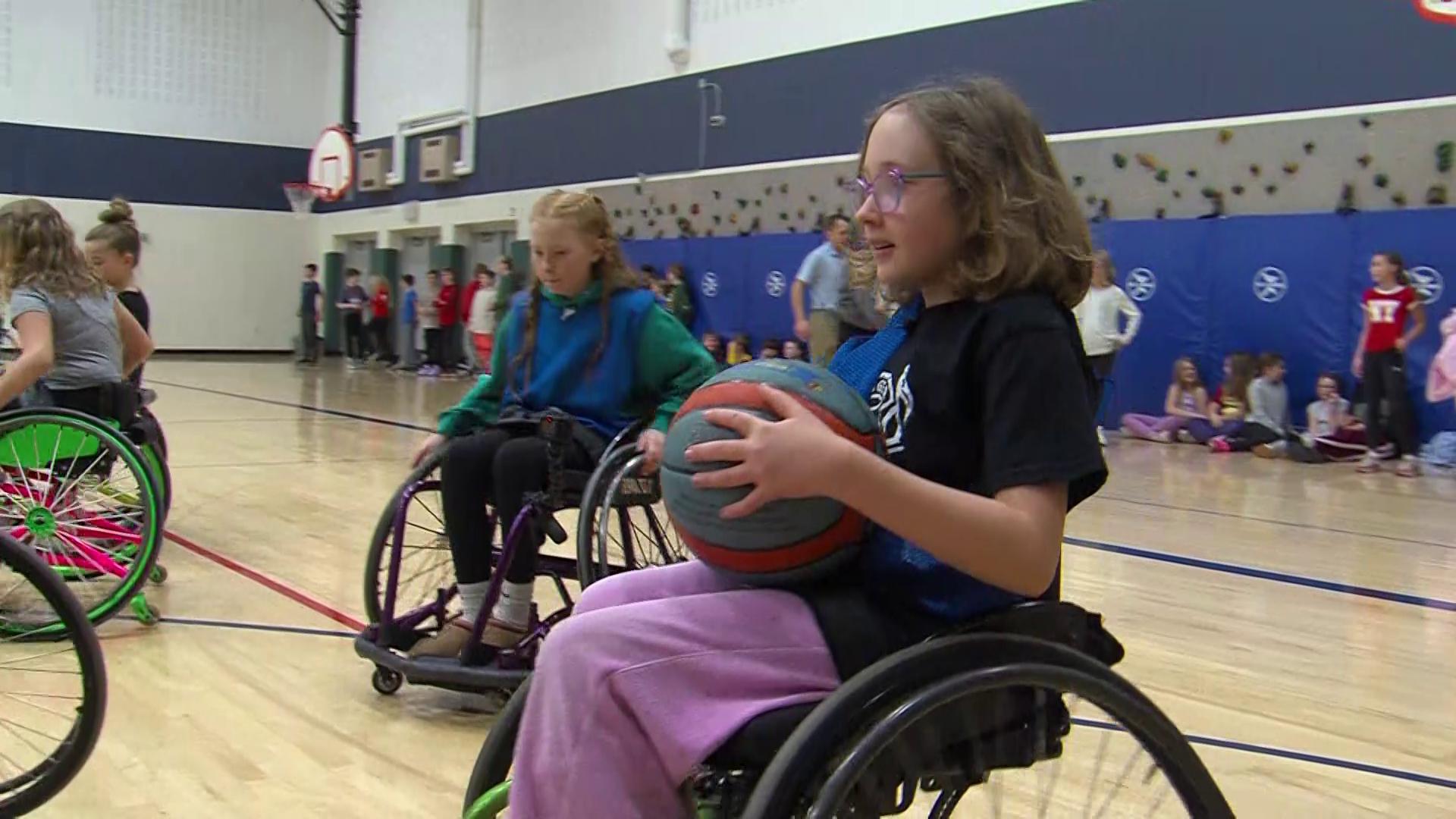 Fifth grader leads a lesson in wheelchair basketball and inclusion