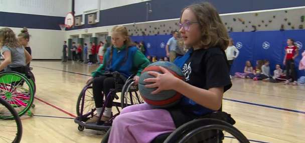 Fifth grader leads a lesson in wheelchair basketball and inclusion