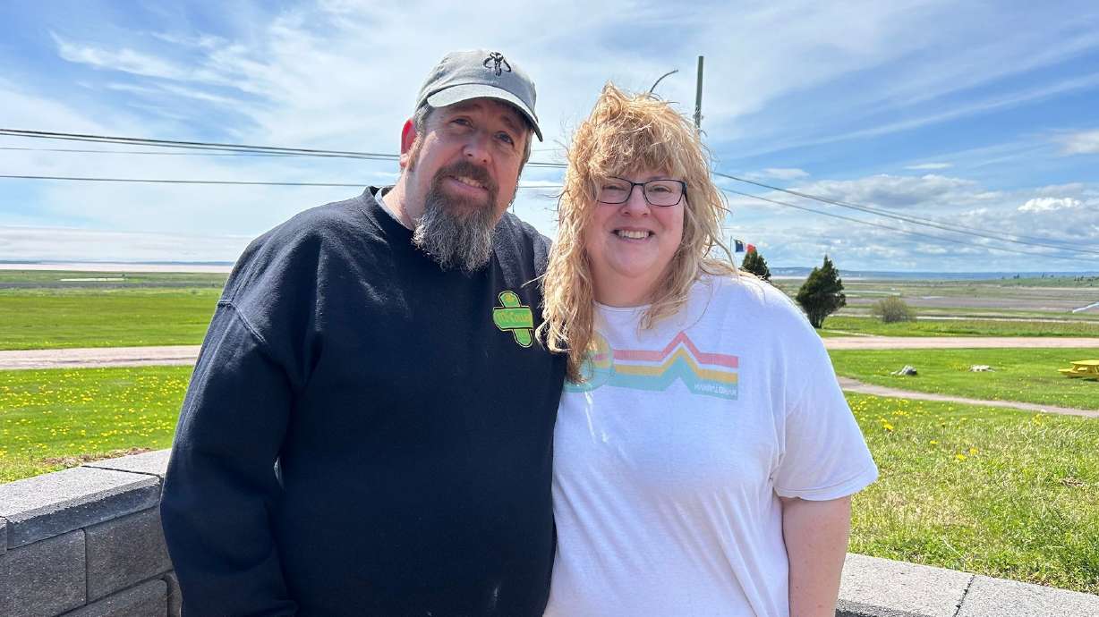 Ellen Robillard, who lives outside Rochester, New York, visited Nova Scotia in 2025 with her partner, Arthur Wilcox. She's seeking Canadian citizenship in case political tensions escalate.