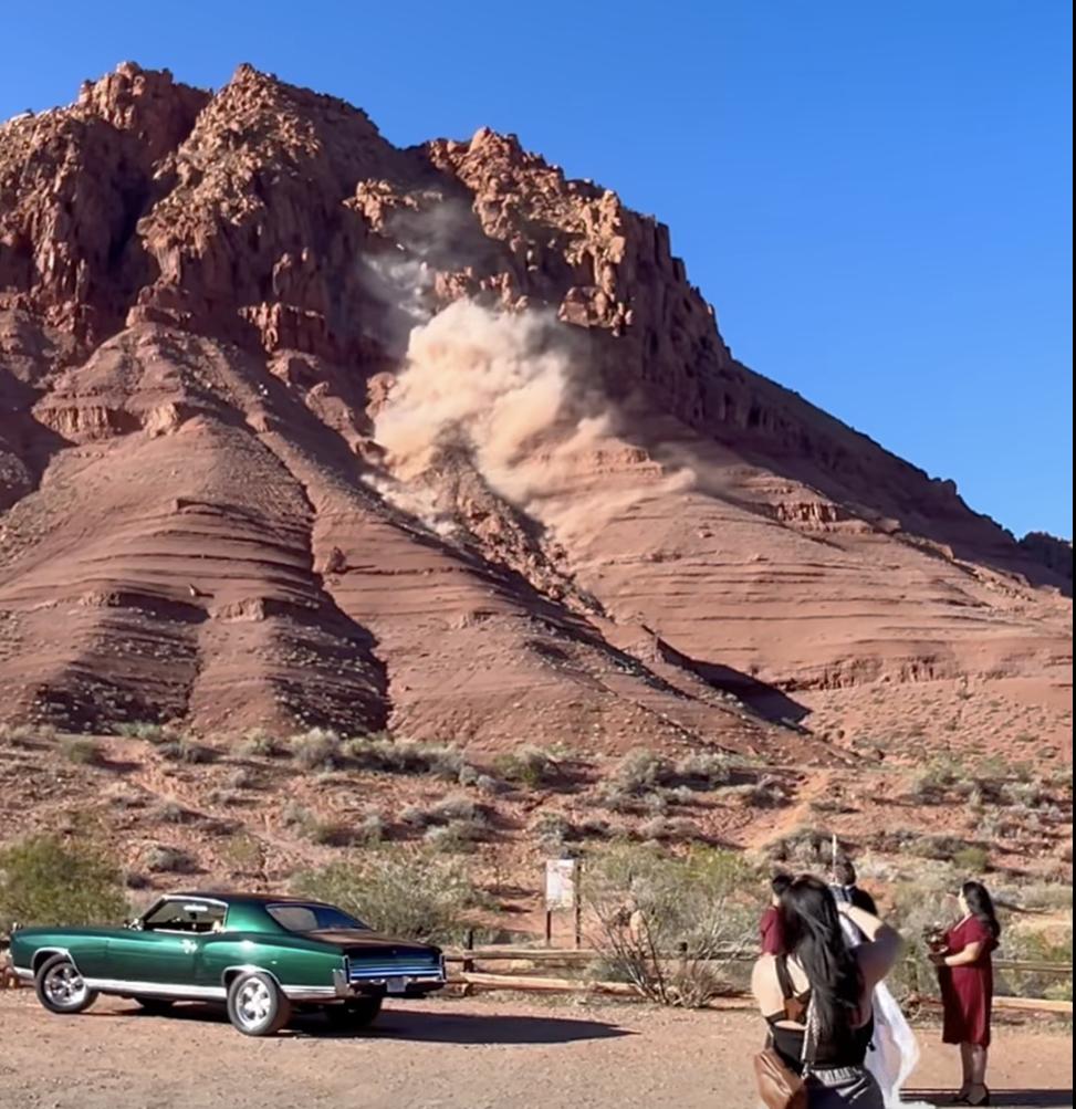 Rockslide crashes wedding ceremony in southern Utah