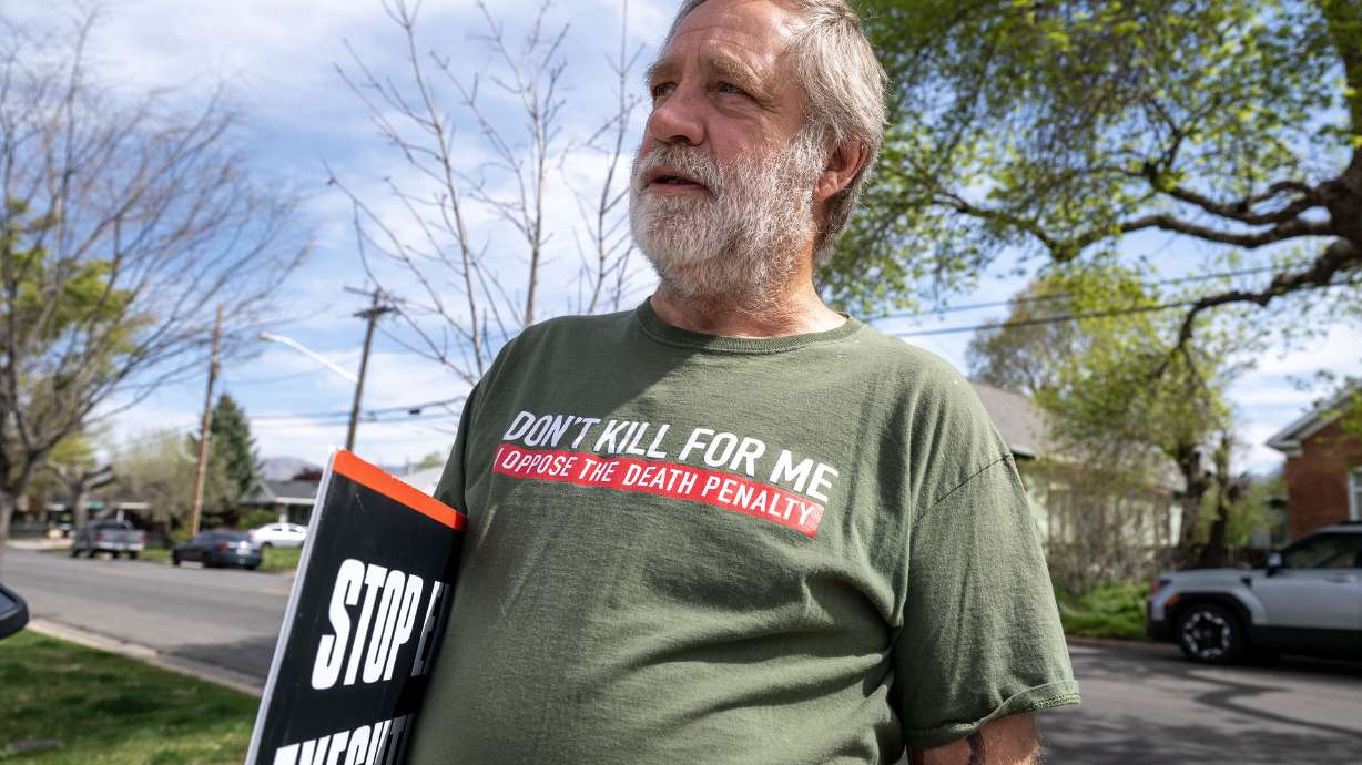 Randy Gardner, brother of Ronnie Lee Gardner, who was executed by firing squad in 2010, on Monday. Advocates and faith leaders are asking Okland Construction to pull out of a contract to retrofit an execution unit at an Idaho prison.