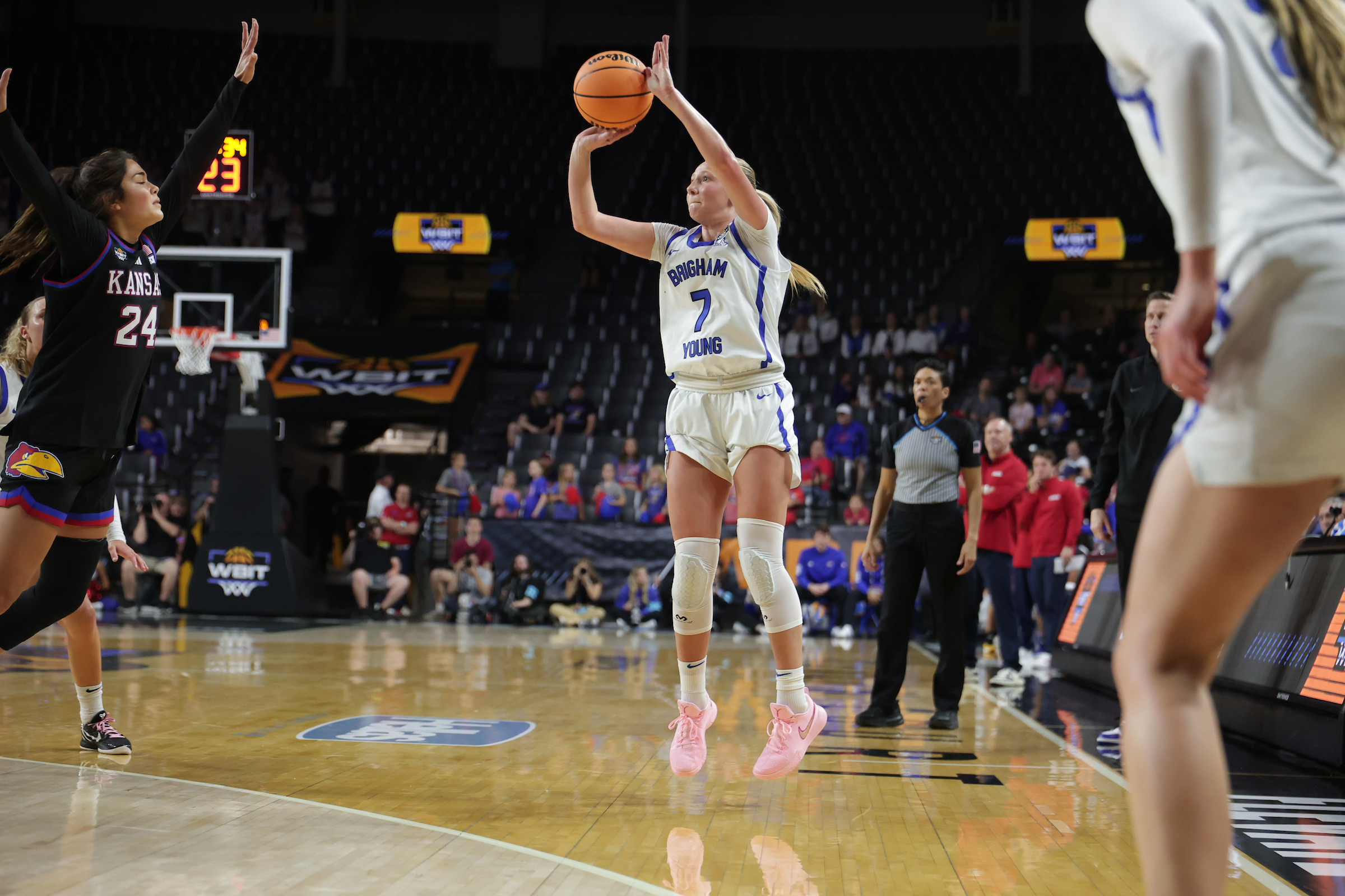 WBIT semifinals: Freshmen guide BYU women by Kansas for championship game berth