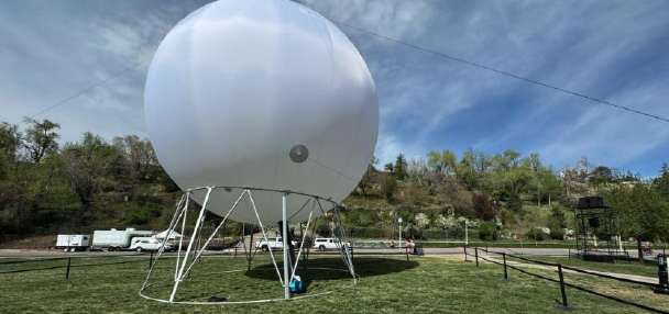Massive sphere art exhibit in Salt Lake City draws attention to Great Salt Lake