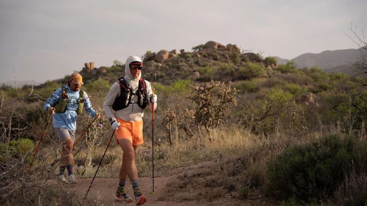 Michael McKnight is pictured competing in the Arizona Monster 300. A Utah native, McKnight overcame both mental and physical hurdles to break the record for the 304-mile race through the Sonoran Desert.