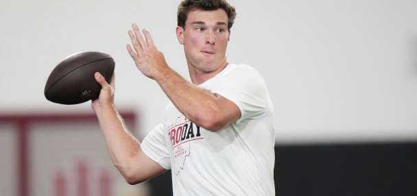 Heisman winner Fernando Mendoza puts on impressive show at Indiana's biggest pro day