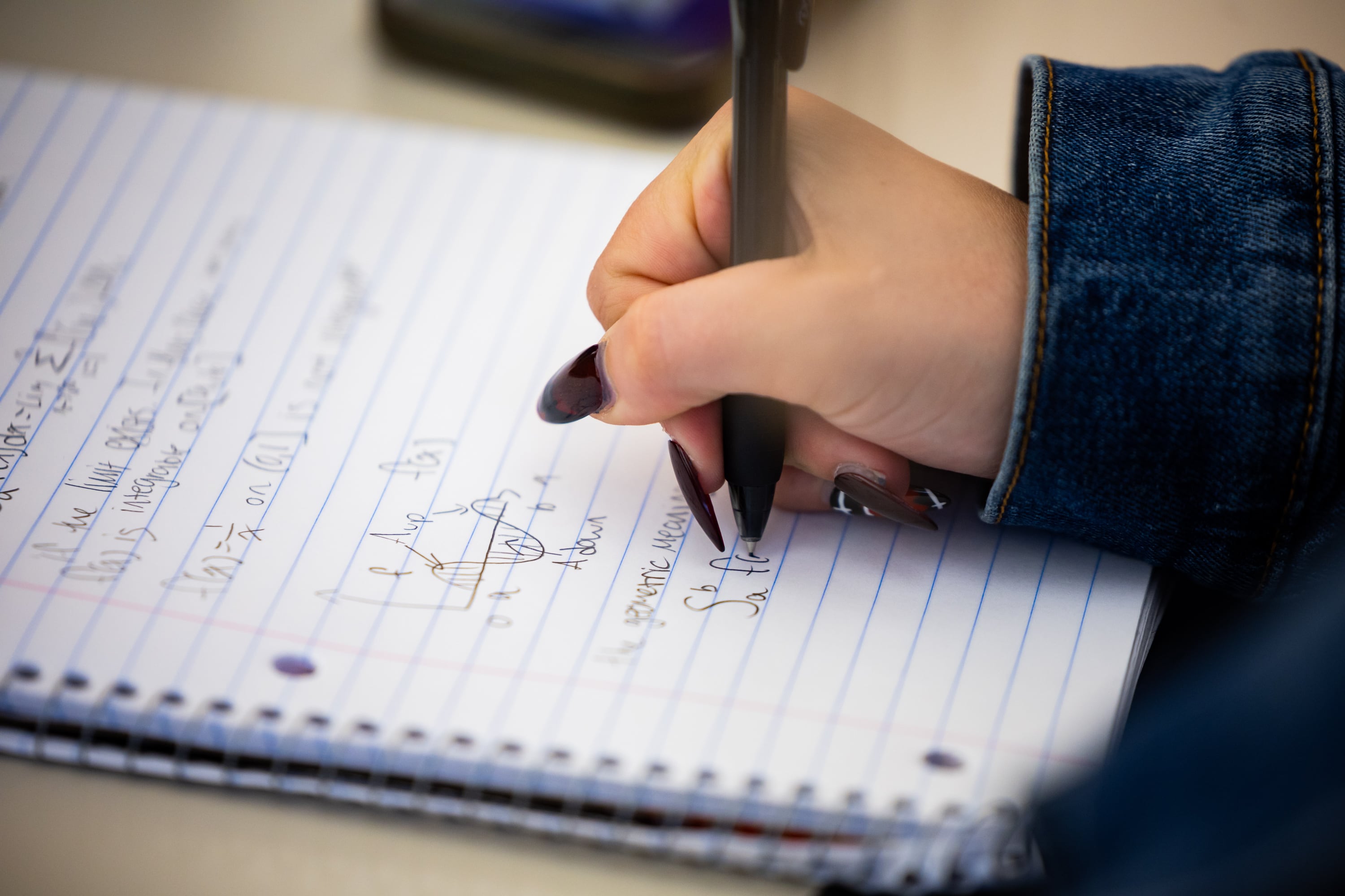 University of Utah student Olive Nelson, 20, studies at the J. Willard Marriott Library  in Salt Lake City on Wednesday.