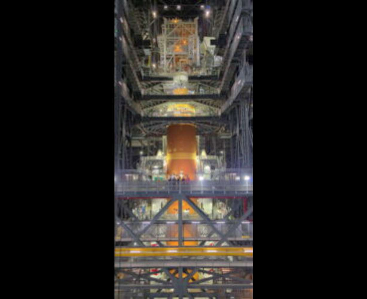 A look at the Artemis II rocket. The rocket got some help from Utah-made rocket boosters at Northrop Grumman.