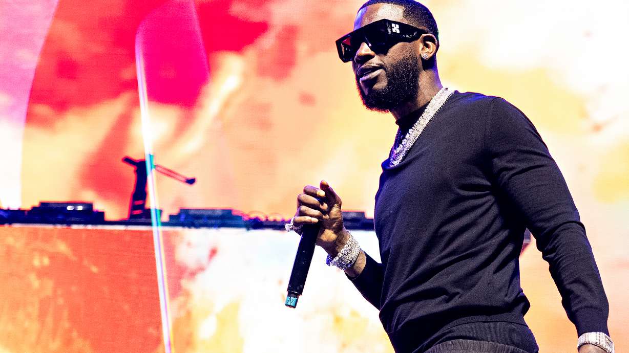 Gucci Mane performs at the Essence Festival in New Orleans on July 1, 2023. Federal prosecutors have accused rapper Pooh Shiesty and eight others of robbing three men at gunpoint and kidnapping them in Texas following a contract dispute.