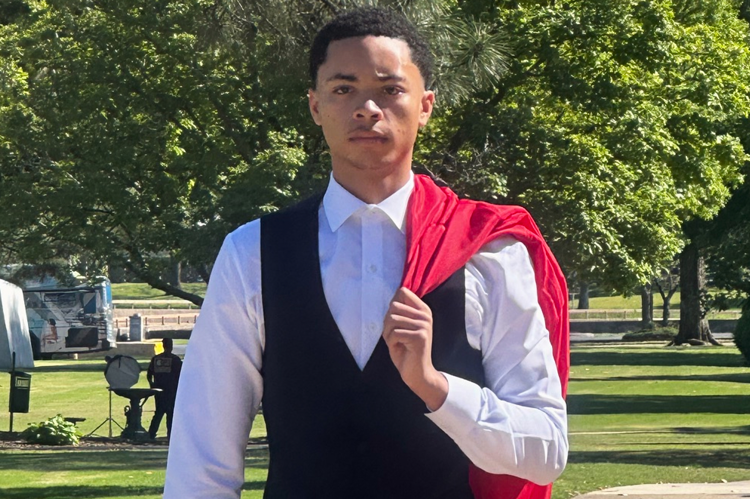 This undated photo provided by the Romanucci & Blandin law firm shows Ethan Dietz, a basketball player at Connors State College in Warner, Okla., who died in November 2025.