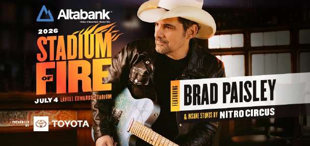 Country music star Brad Paisley to headline Stadium of Fire