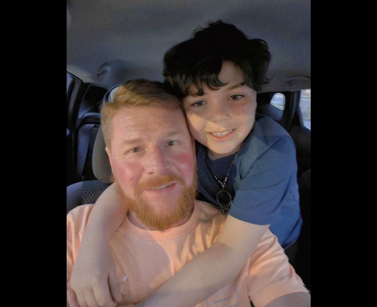 Kolton Rawlinson and his father are shown in this undated photo. Kolton's family is mourning after he was killed in an ATV crash last Sunday.