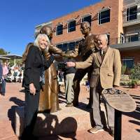 St. George unveils sculpture honoring pioneer woman who asked for 'just one beautiful thing'