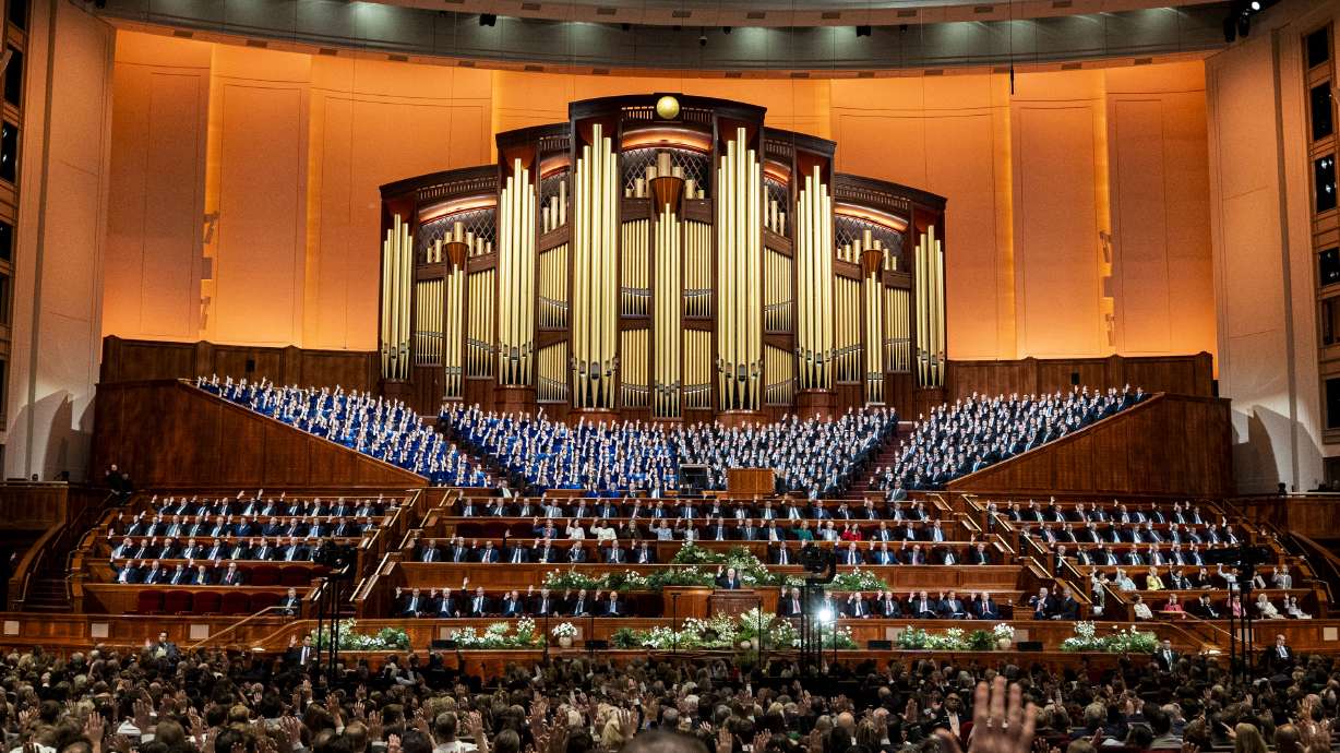 The Saturday afternoon session of the 196th Annual General Conference of The Church of Jesus Christ of Latter-day Saints, held at the Conference Center in Salt Lake City on April 4.