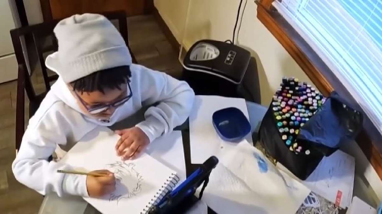 Cayden Crosby is getting ready to turn 8 in April, but he has already become a recognized artist. Cayden has been drawing since he was three and has created hundreds of drawings of people in his life, his favorite movie and TV characters and more.