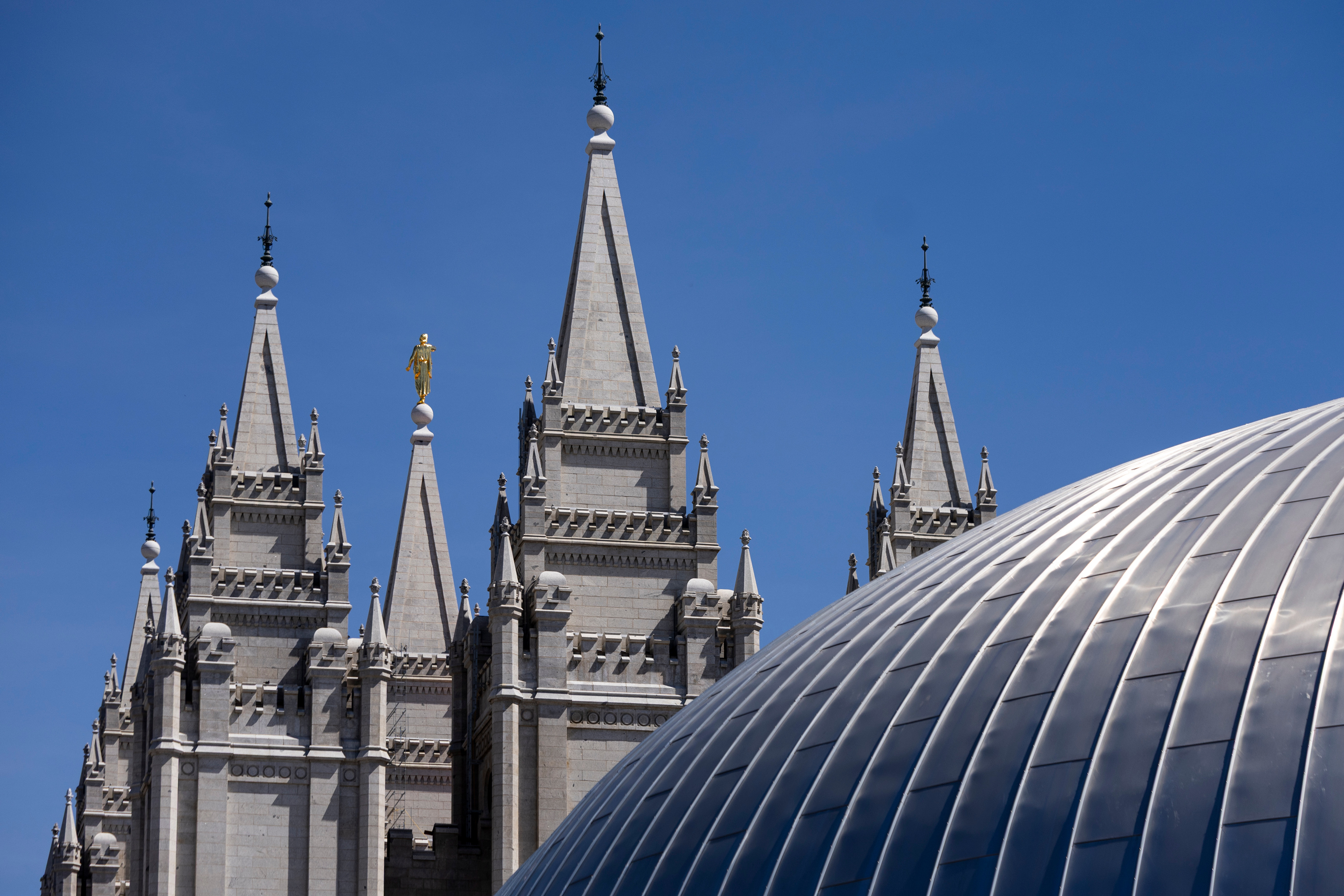 The Salt Lake Temple in Salt Lake City on April 5. A federal judge handed The Church of Jesus Christ of Latter-day Saints a major legal victory on Thursday, dismissing a