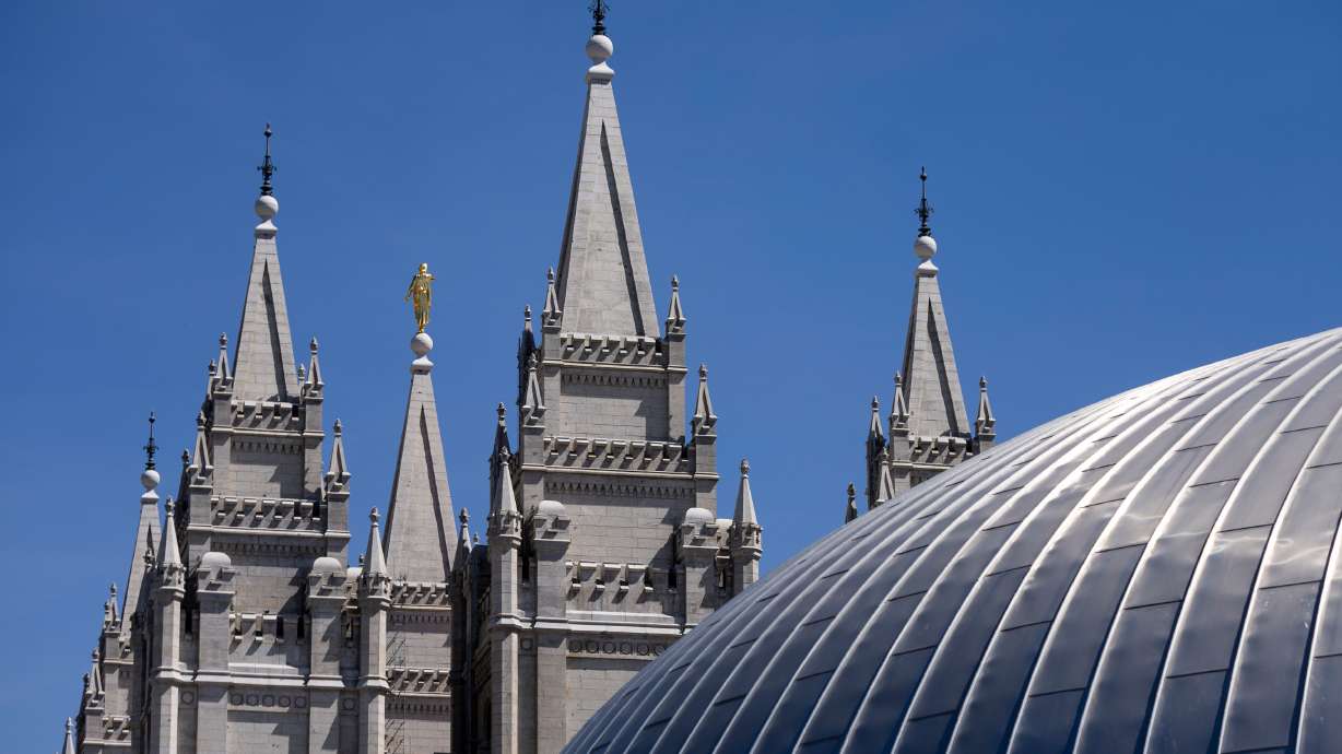 The Salt Lake Temple in Salt Lake City on April 5. A federal judge handed The Church of Jesus Christ of Latter-day Saints a major legal victory on Thursday, dismissing a