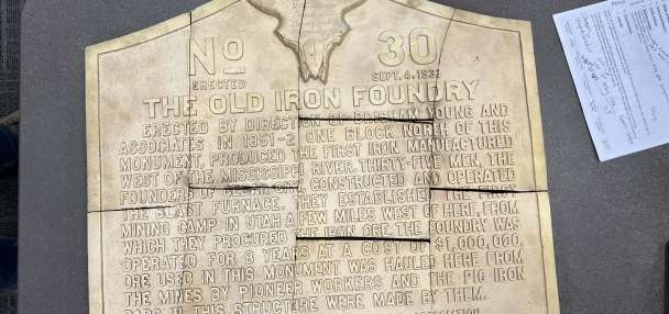 Cedar City's historic iron marker to be restored following yearslong hunt for missing pieces