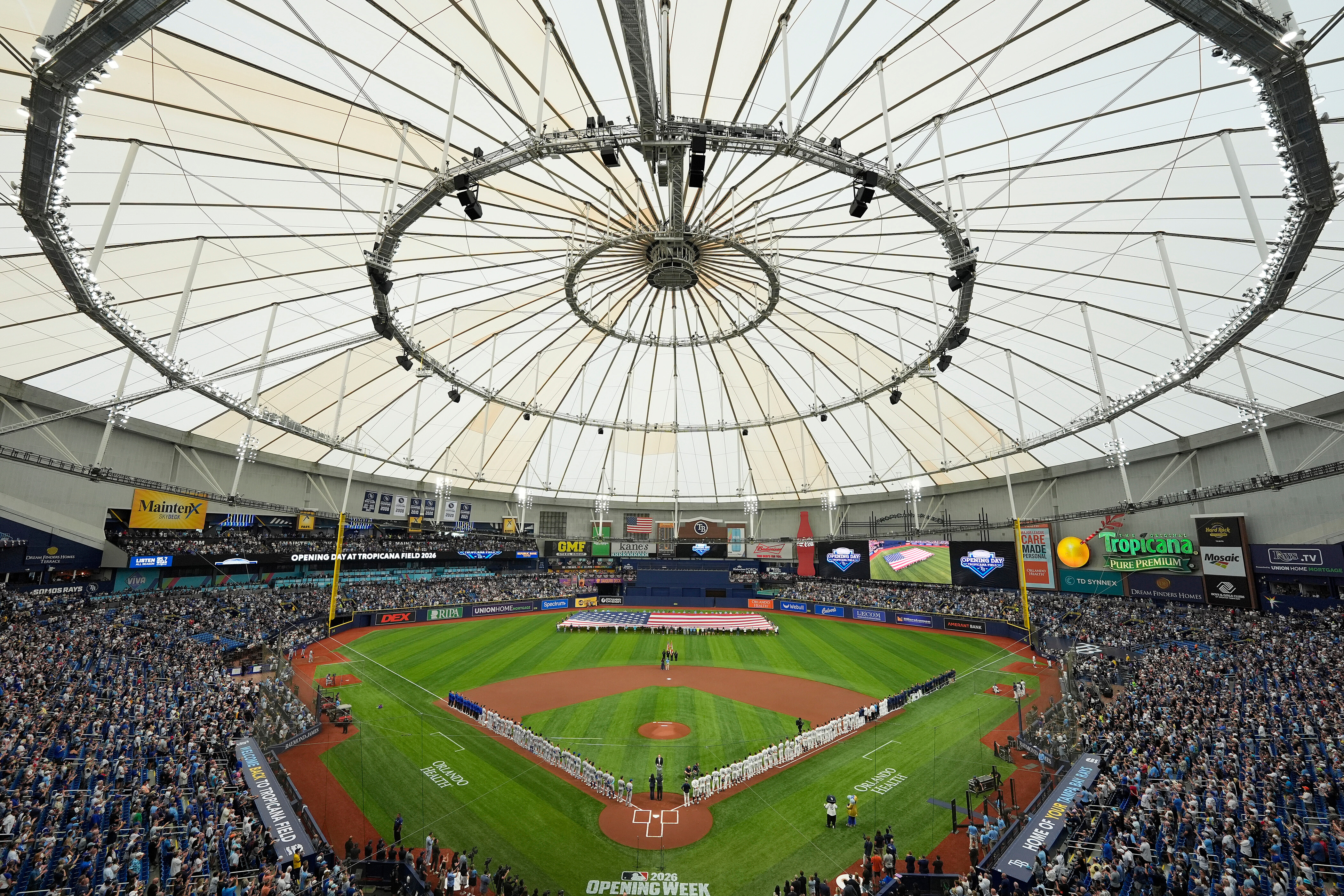Mullins, Aranda and Caminero homer to lead Rays over Cubs 6-4 in return to Tropicana Field