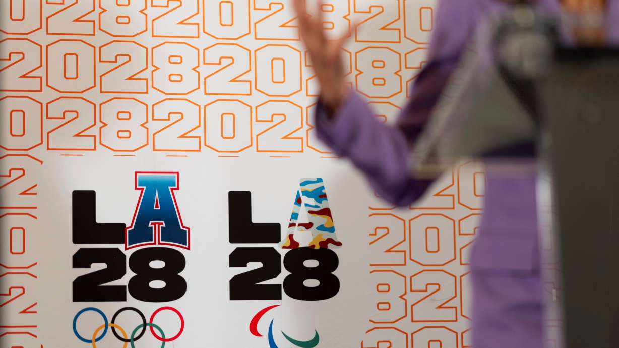 A reception at the U.S. Chief of Mission Residence to commemorate the opening of the 2024 Summer Olympics and celebrate the upcoming 2028 Olympic Games, to be held in Los Angeles, July 27, 2024, in Paris.