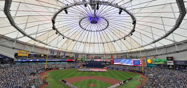 Rays are victorious in return to Tropicana Field after Hurricane Milton tore off the roof in 2024