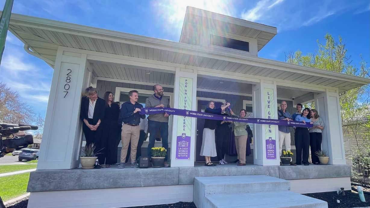 Weber State officials on Tuesday launched a new initiative at the university's Sustainability Home in Ogden to promote use among homeowners of energy-efficient technology.